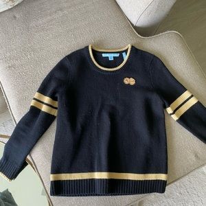 Draper James black and gold sweater